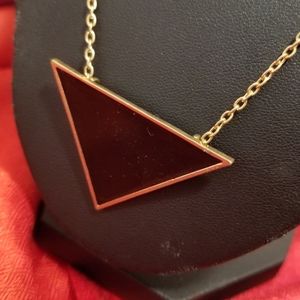 Black Triangle Necklace.